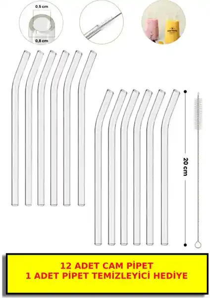 Modern Estetik ve Sağlıklı Cam Pipet Seti Open Home Concept ile Şıklık ve Dayanıklılık