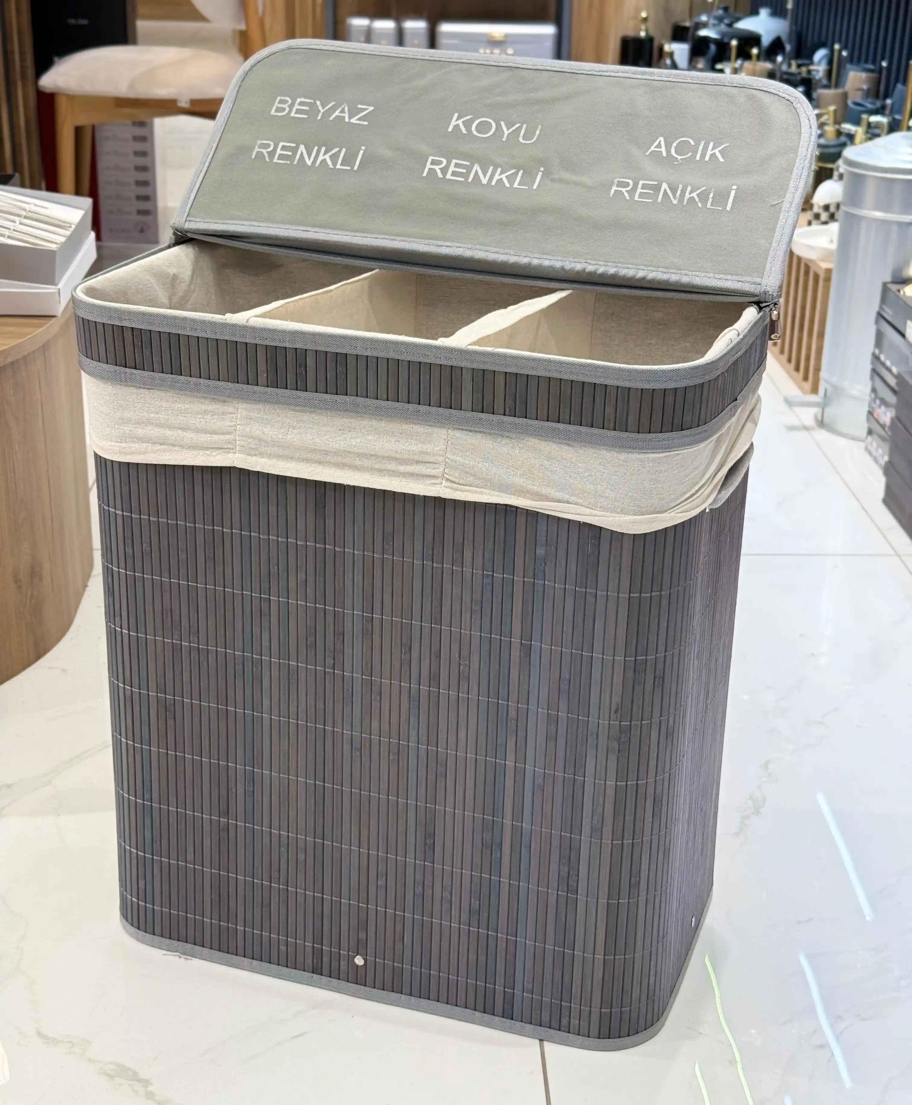 Modern Evler İçin Fonksiyonel ve Estetik 3 Bölmeli Kirli Sepetleri Çözümleri