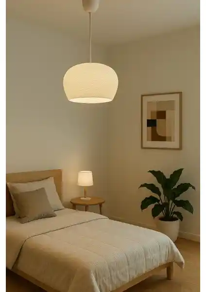 Modern Tarz Beyaz Sarkıt Avize: Şık ve Dayanıklı İç Mekan Aydınlatma Çözümü