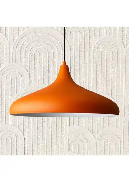 Modern ve Şık Bamyum Champion Turuncu Tekli Avize ile İç Mekan Dekorasyonunuza Yenilik Katın