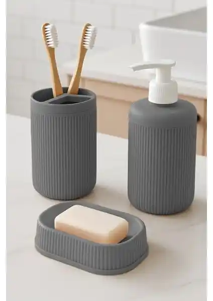 Modern ve Şık NY Home Antrasit Banyo Seti ile Banyonuzu Yenileyin