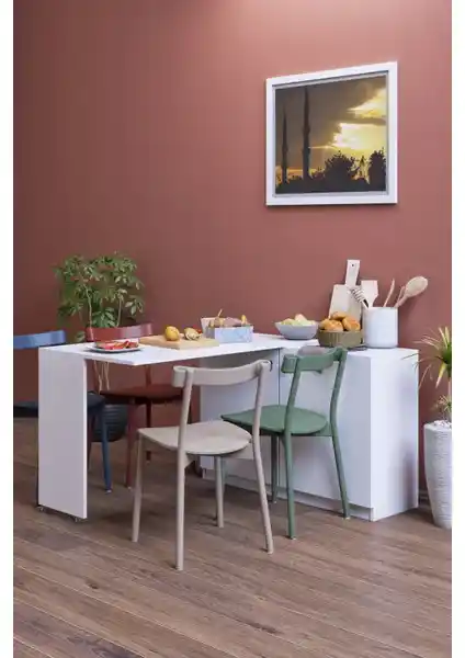 Moka Park AVM Flor Katlanır Mutfak Masası: Dar Alanlar İçin Pratik ve Dayanıklı Çözüm