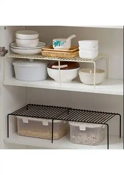 Moniev 2'li Set Genişletilebilir Raf ile Mutfak ve Banyo Alanlarınızı Optimize Edin