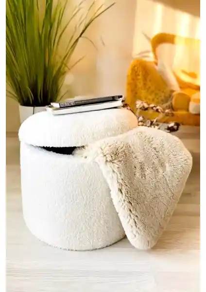 Niron Teddy XL Puf: Modern ve Çok İşlevli Ev Dekorasyon Çözümü