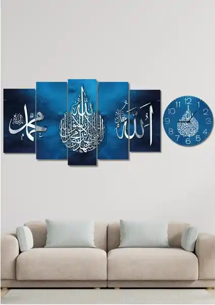 Nt Handmade Ahşap Tablo ve Saat Seti ile Ev Dekorasyonunuza Zarif Dokunuşlar Ekleyin