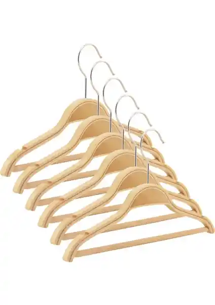 NYN Ahşap Çocuk Elbise Askısı 7-14 Yaş Arası Gardırop Düzenleyici