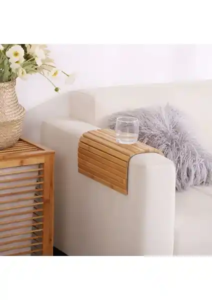 Olivya Katlanabilir Ahşap Yan Sehpa: Modern ve Doğa Dostu Mobilya Seçeneği