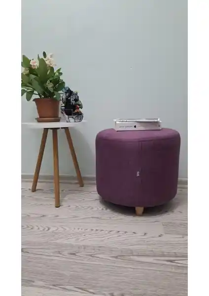 Papuli Ahşap Ayaklı Nubuk Yuvarlak Puf ve Bench Koltuk Tasarımı ve Kullanım Alanları