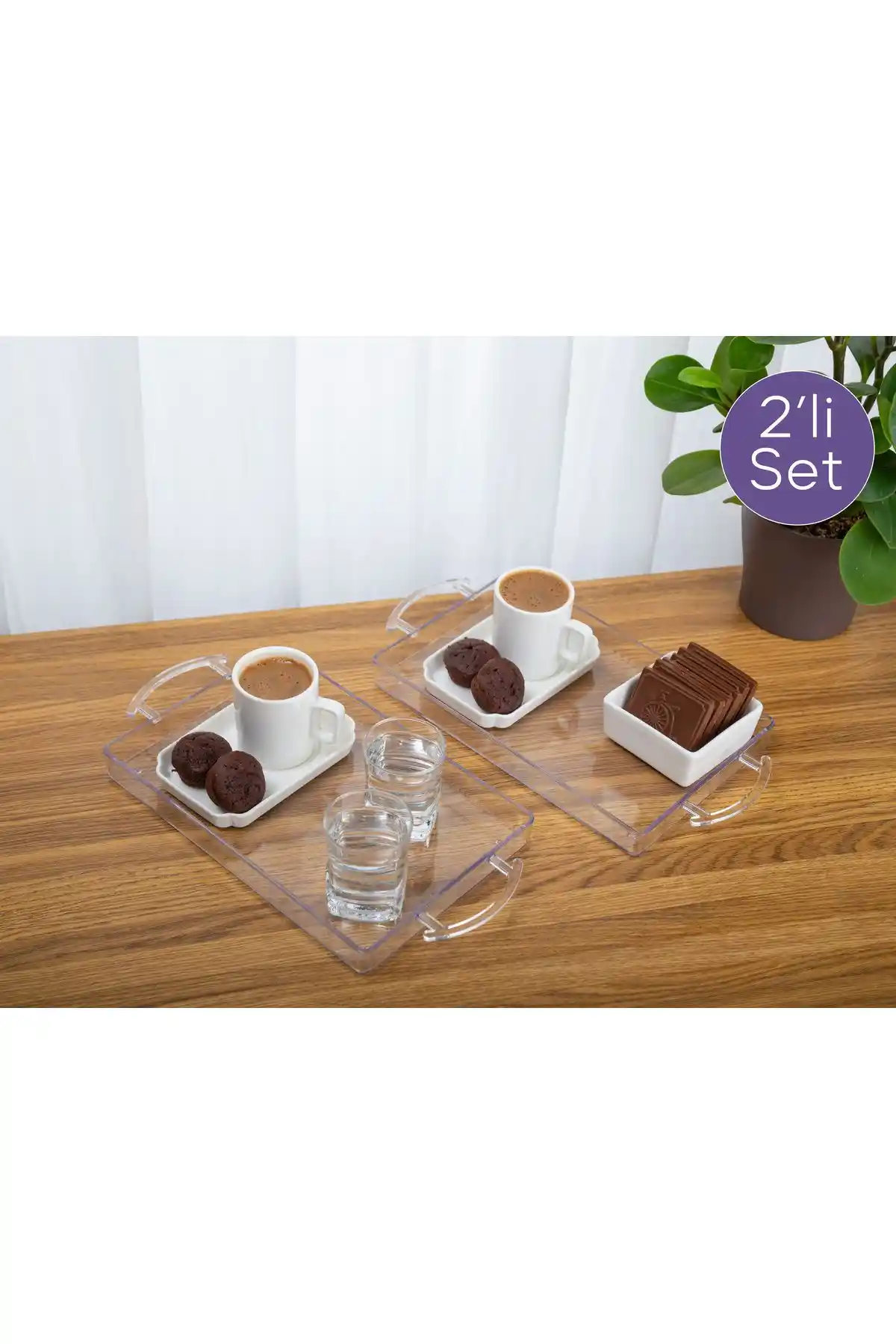 Paşabahçe ile Şık ve Dayanıklı Kahve Sunum Tepsileri Dekorasyonunuzu Zenginleştirir