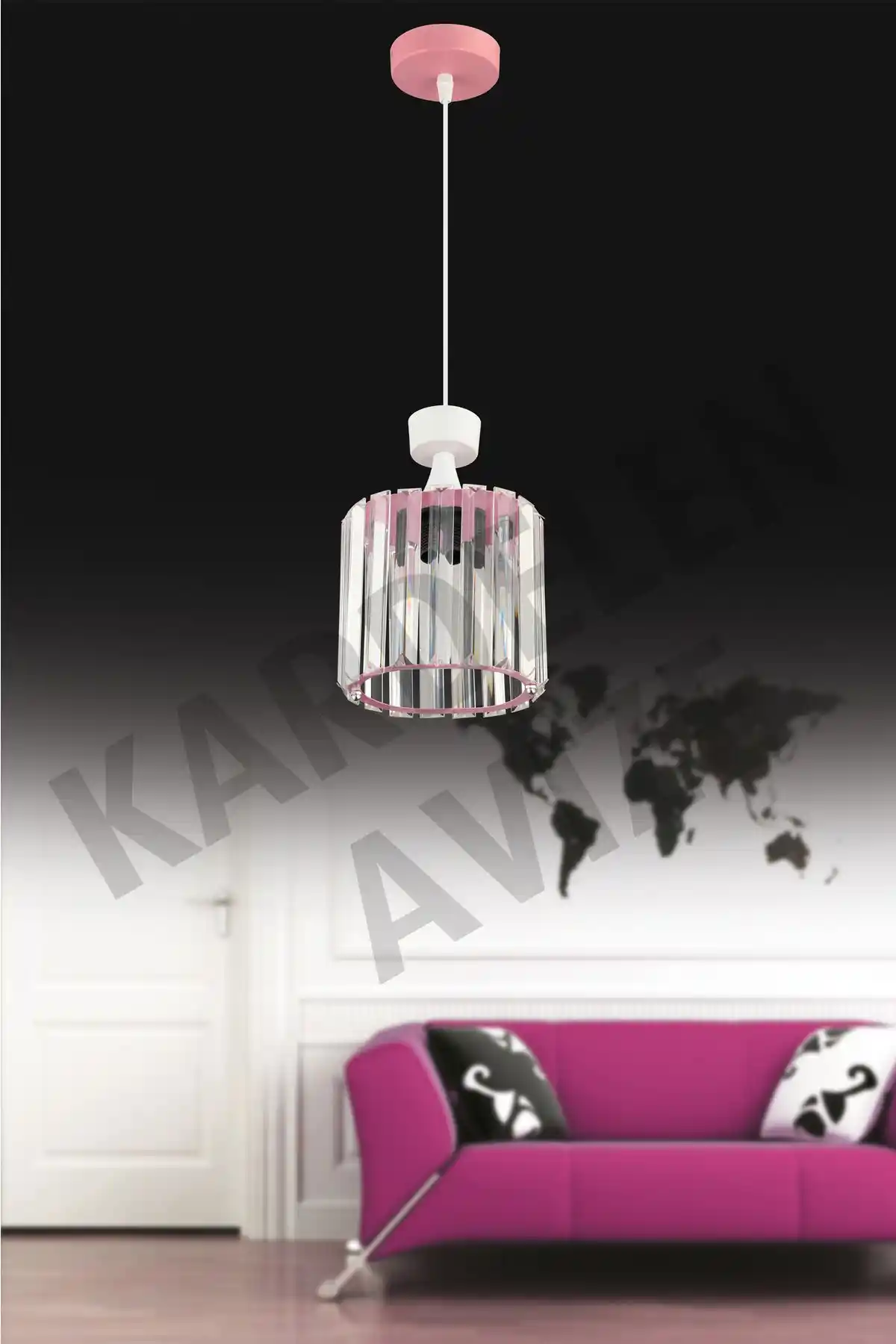 Pembe Avize ile Dekorasyonda Zarafet ve Şıklık Yaratmanın Yolları