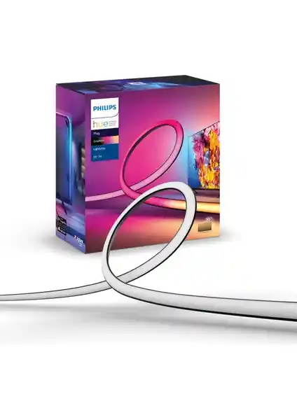 Philips Hue Lightstrip Gradient TV 55 İnç Akıllı LED Şerit ile Modern Ev Aydınlatması
