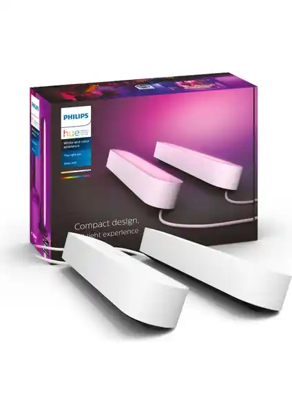 Philips Hue Play 2'li Ekopaket Beyaz Akıllı Aydınlatma Çözümü Modern Evler İçin