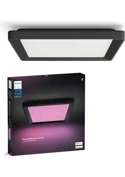Philips Hue Tento Siyah Sıva Üstü RGB Akıllı LED Panel - Modern ve Enerji Verimli İç Mekan Aydınlatması