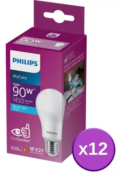 Philips LED 13W Ampul 6500K Beyaz Işık Enerji Verimli ve Uzun Ömürlü Aydınlatma Çözümü