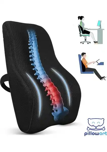 Pillowart Visko Sırt Minderi: Ergonomik Destek ve Konfor Sağlayan Yüksek Kaliteli Ürün