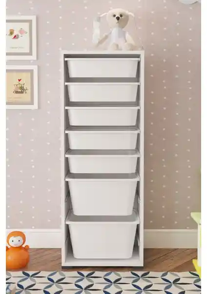 Pratico 7 Sepetli Beyaz Çok Amaçlı Oyuncak Dolabı Detaylı İnceleme ve Kullanım Tavsiyeleri