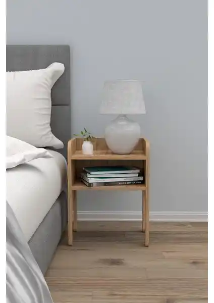 Pratico Aras Köprü Komodin Atlantik Çam: Modern ve Doğal Tasarım ile Fonksiyonellik