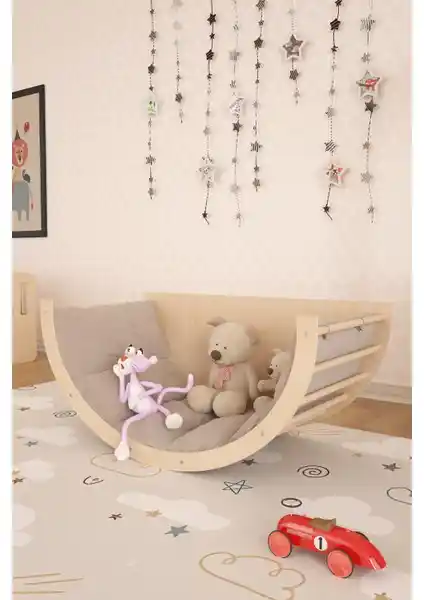 Pratico Arco Montessori Salıncak Masa ve Tırmanma Minderi Çok Fonksiyonlu Çocuk Oyuncağı