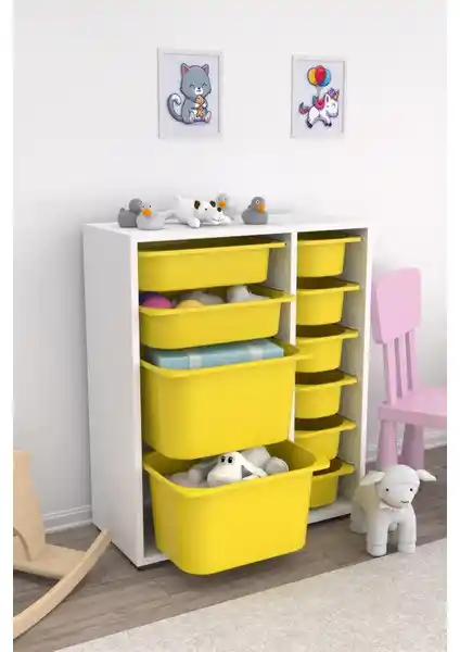 Pratico Çok Amaçlı Oyuncak Dolabı ve Rine 14 Sepetli Model Karşılaştırması