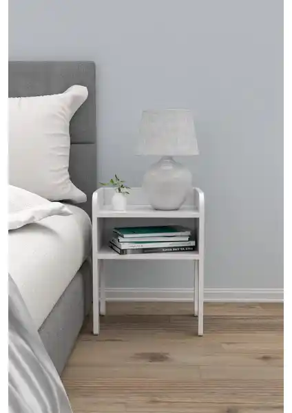 Pratico Köprü Komodin Beyaz: Modern Tasarım ve Pratik Kullanım İçin Uygun Depolama Çözümü