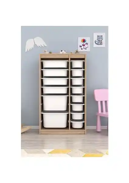 Pratico Montana X S 14 Sepetli Çok Amaçlı Dolap: Çok Fonksiyonlu ve Estetik Depolama Çözümü