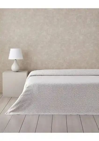 Pure Leaves Baskılı Tek Kişilik Pike - Şık ve Doğal Tasarımla Yatak Odası Dekorasyonu