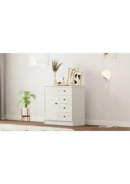 Rabi Mobilya Rumy-S1 Country Mini Şifonyer: Şıklık ve Fonksiyonellik Bir Arada