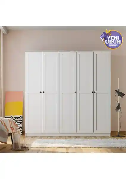 Rabi Mobilya Side 5 Kapaklı Gardırop ile Modern ve Şık Ev Dekorasyonu Çözümü