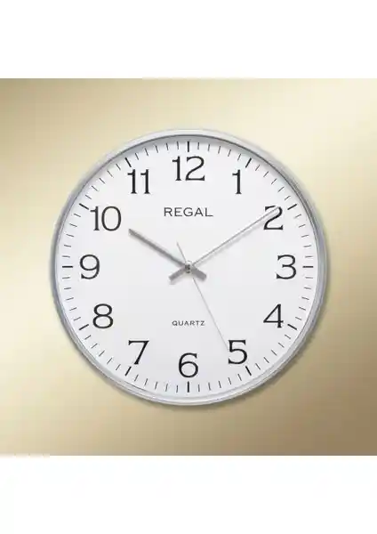 Regal 0250 SW İnce Gümüş Çerçeveli Beyaz Kadran Duvar Saati Değerlendirmesi ve Özellikleri