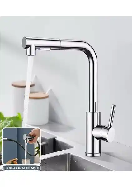 Rena Design Krom Spiralli Evye Bataryası: Modern ve Fonksiyonel Mutfak Çözümü