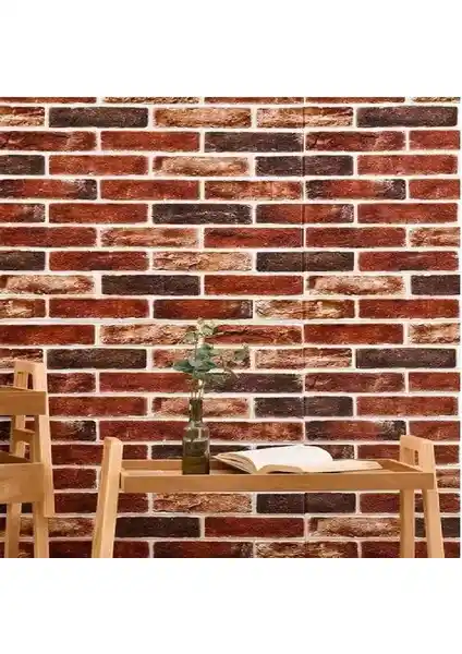 Renkli Kendinden Yapışkanlı Tuğla Desenli Duvar Panelleri ile Modern İç Mekan Dekorasyonu
