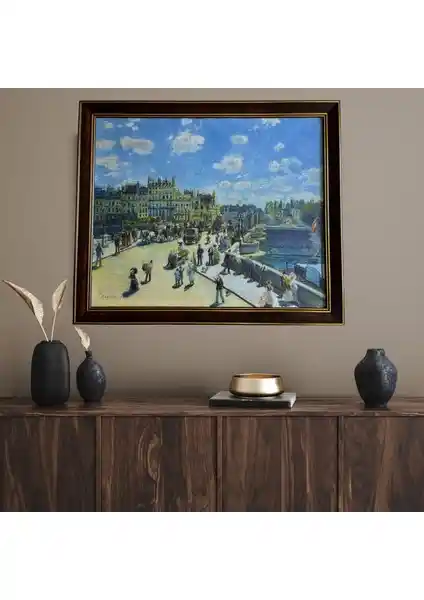 Renoir'in Tekne Partisinde Öğle Yemeği 1881 Klasik Vintage Çerçeveli Tablo