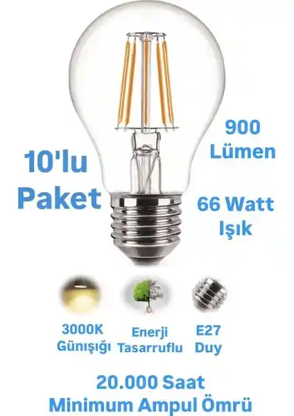 Repplam Horoz 8W Rustik LED Ampul ile Enerji Tasarrufu ve Estetik Atmosfer Yaratın