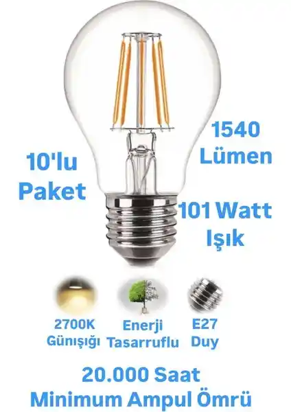 Repplam Rustik LED Ampul Günışığı 12W-101W enerji tasarruflu ve estetik tasarım
