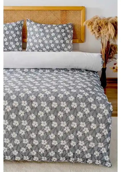 Riva İstanbul Henna Gri Çift Kişilik Nevresim Takımı: Şık ve Konforlu Uyku İçin Ideal Seçenek