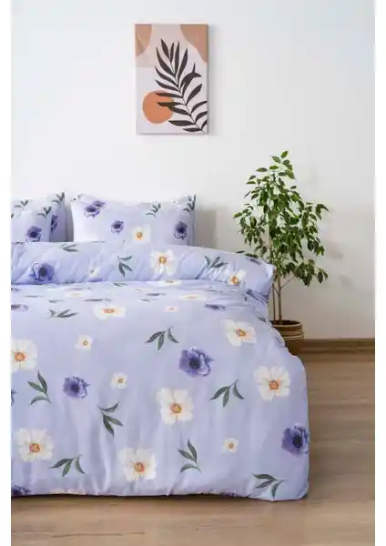 Riva İstanbul Kır Çiçekleri Çift Kişilik Nevresim Takımı Estetik ve Konfor Bir Arada