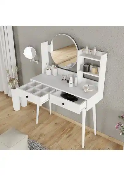 Roewood Efsane Makyaj Masası: Şık ve Dayanıklı Modern Tasarım Mobilyası
