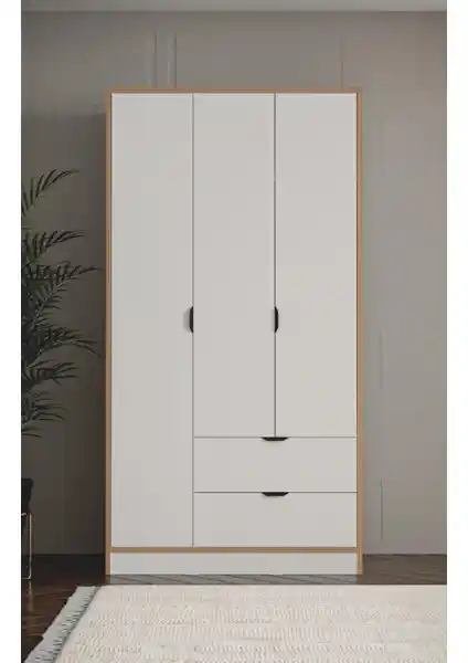 Sarmobi Arden 3 Kapaklı 2 Çekmeceli Dolap: Modern ve Sağlıklı Depolama Çözümü