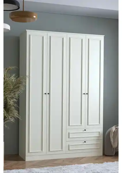 Sarmobi Mira 4 Kapaklı 2 Çekmeceli Dolap: Şık ve Fonksiyonel Ev Dekorasyonu İçin Uygun