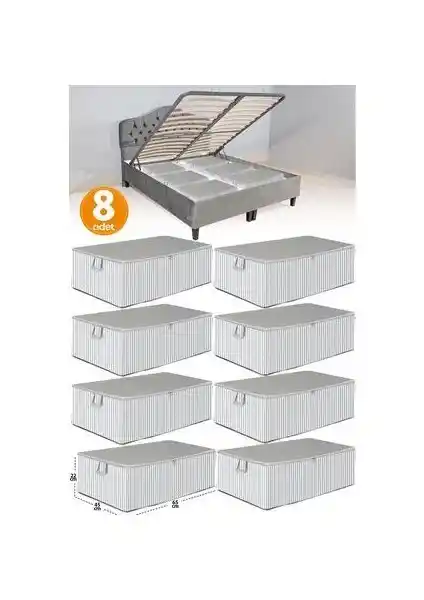 Serstil 8'li Hurç Seti Modern Tasarım ve Dayanıklı Malzeme ile Ev Düzeninizi Kolaylaştırır