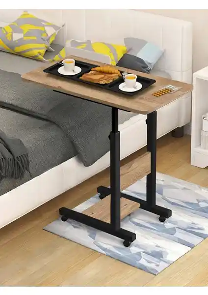 Servetavcı Yükseklik Ayarlı Hasta Sehpası - Ergonomik ve Tekerlekli Tasarım