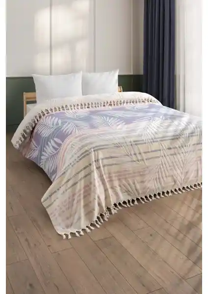 Sevim %100 Pamuk Çift Kişilik Yatak ve Pike Takımı Doğal ve Şık Tasarım