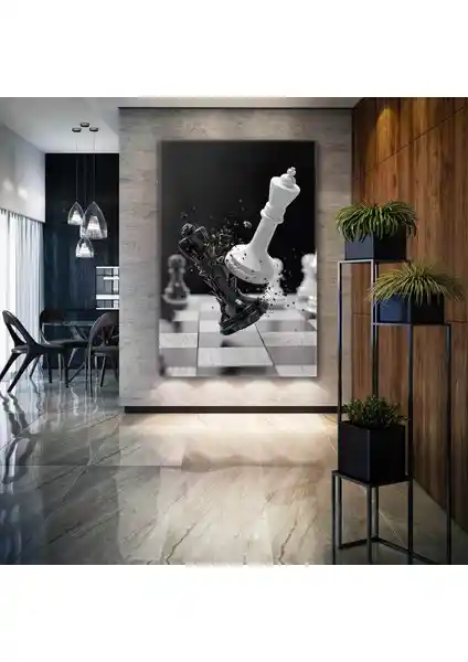 SML Siyah Beyaz Satranç Tablosu Estetik ve Dayanıklı Tasarım Seçeneği