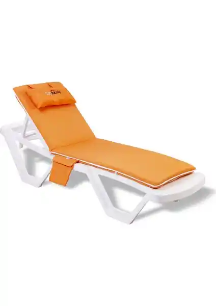 Sunfabric Portakal Renkli Şezlong Minderi - Dayanıklı ve Rahat Kullanım İçin