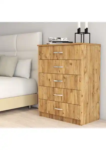 Tanmob 5 Çekmeceli Şifonyer: Estetik ve Kullanışlı Modern Mobilya Çözümü