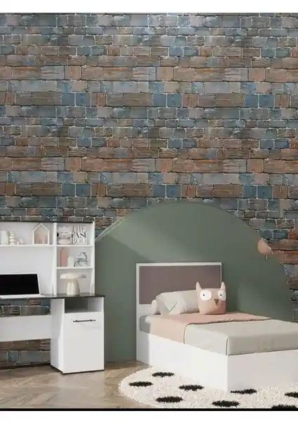 Taş Desenli Genç Odası Duvar Kağıdı: Modern ve Dayanıklı Dekorasyon Seçeneği