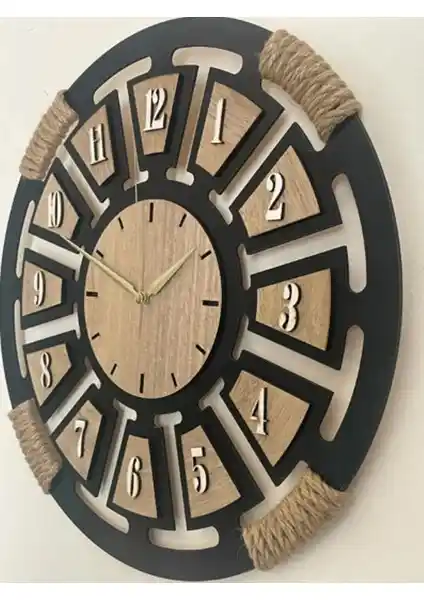 Ümra Lazer Ahşap Dekoratif Duvar Saati: Estetik ve Fonksiyonellik Bir Arada