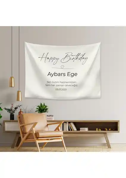 Vagonik Kişiye Özel Doğum Günü Duvar Örtüsü Ev Dekorasyonunda Şıklık ve Anlam Katar