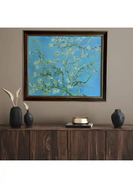 Van Gogh'un Badem Çiçekleri Eseriyle Zarif Vintage Duvar Dekoru Seçenekleri