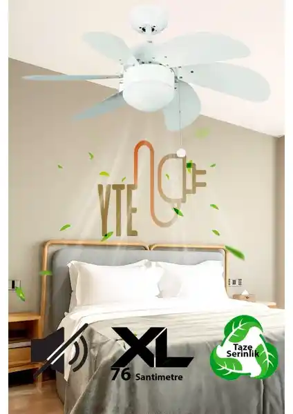 Vanti KCF281 Beyaz Ahşap Tavan Armatürü: Estetik ve Fonksiyonellik Bir Arada